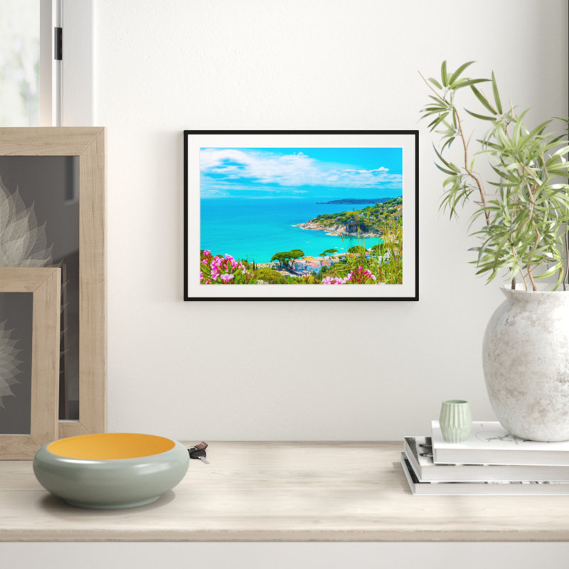 East Urban Home Gerahmtes Poster Panorama an der Toskana | Wayfair.de